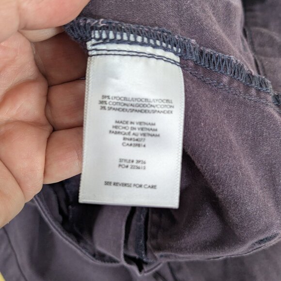 Cabi Cargo Eggplant Slim Leg Pant  2 - Picture 5 of 11